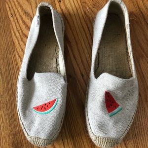 Soludos Watermelon Espadrille Loafers Size 7.